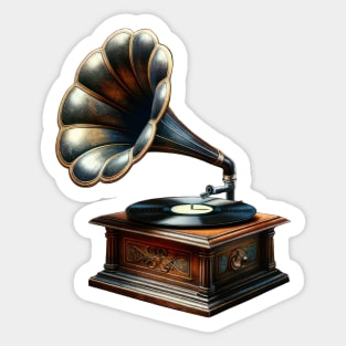 Gramophone Sticker